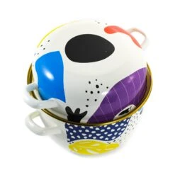 Abstract Enamel Mussel Pot 9 Abstract Enamel Mussel Pot -Home Kitchen 0A2A9257