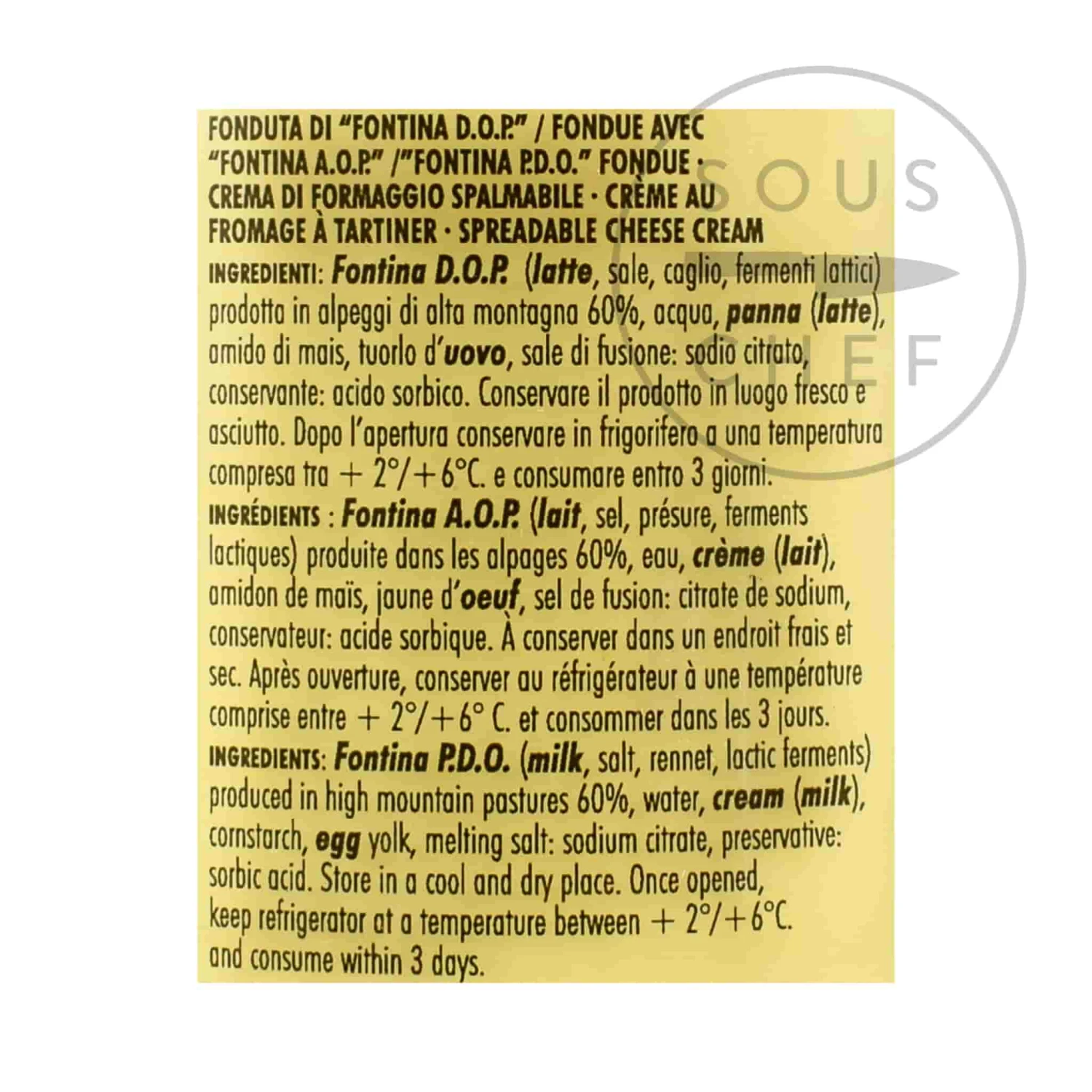 Alpenzu Fondue With Fontina PDO Cheese, 230g 4 Alpenzu Fondue With Fontina PDO Cheese, 230g - Image 2