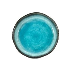 Turquoise Large Round Dish 21.5cm Dia X 4cm High -Home Kitchen BA0055 TurquoiseLargeRoundDish21 3