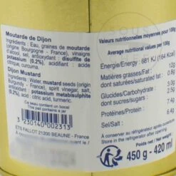 Fallot Dijon Mustard In Gift Metal Bucket 450g -Home Kitchen BP0115FallotDijonMustardInGiftMetalBucket450gIngredientsNutritional