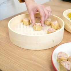 Cookut Bamboo Steamer 8 Cookut Bamboo Steamer -Home Kitchen CT0008ACookutBambooSteamer 24cmlifestyle