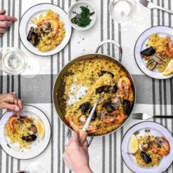 De Buyer Mineral B Paella Pan 32cm 7 De Buyer Mineral B Paella Pan 32cm -Home Kitchen DB0087 1