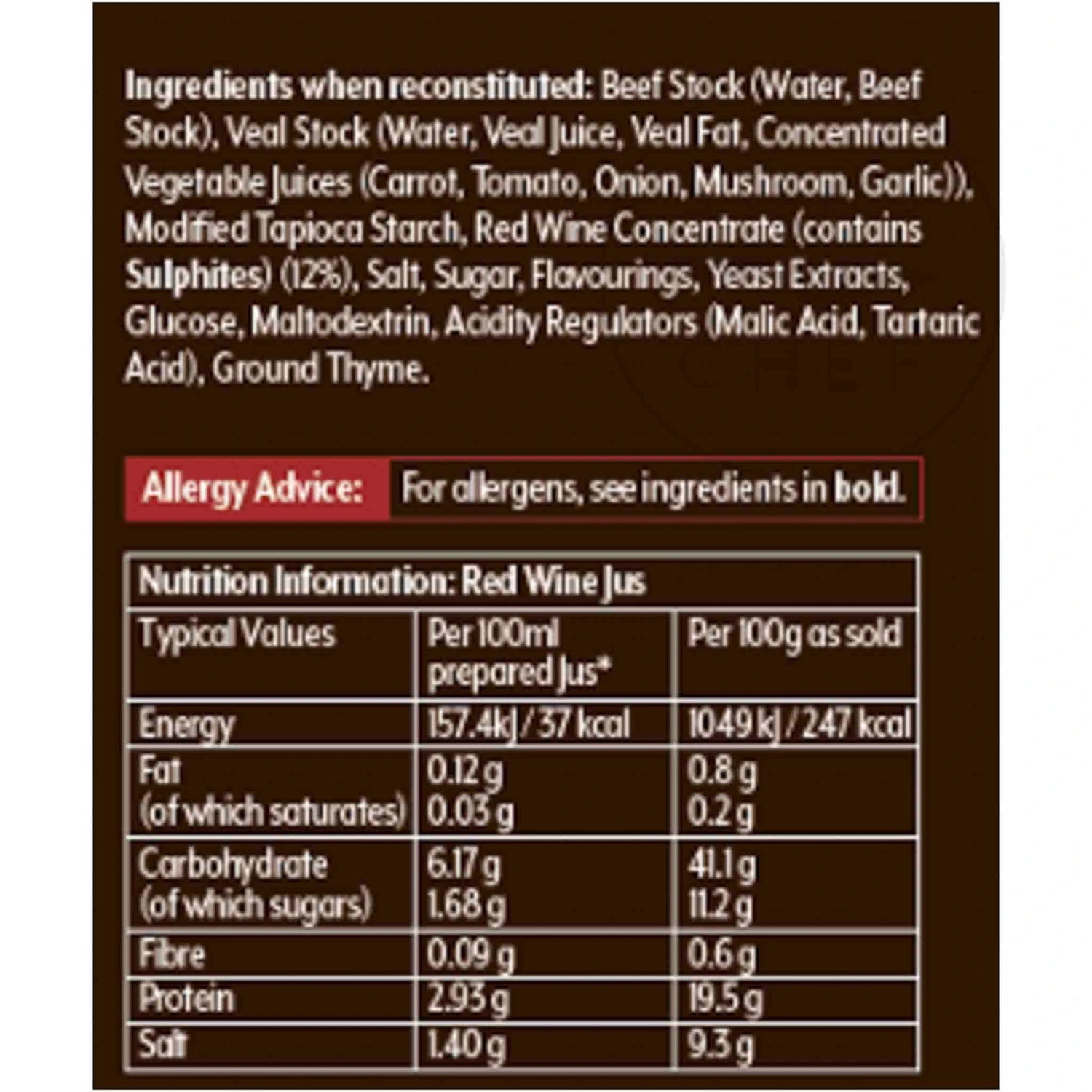 Essential Cuisine Premier Red Wine Jus 1.2kg 4 Essential Cuisine Premier Red Wine Jus 1.2kg - Image 2