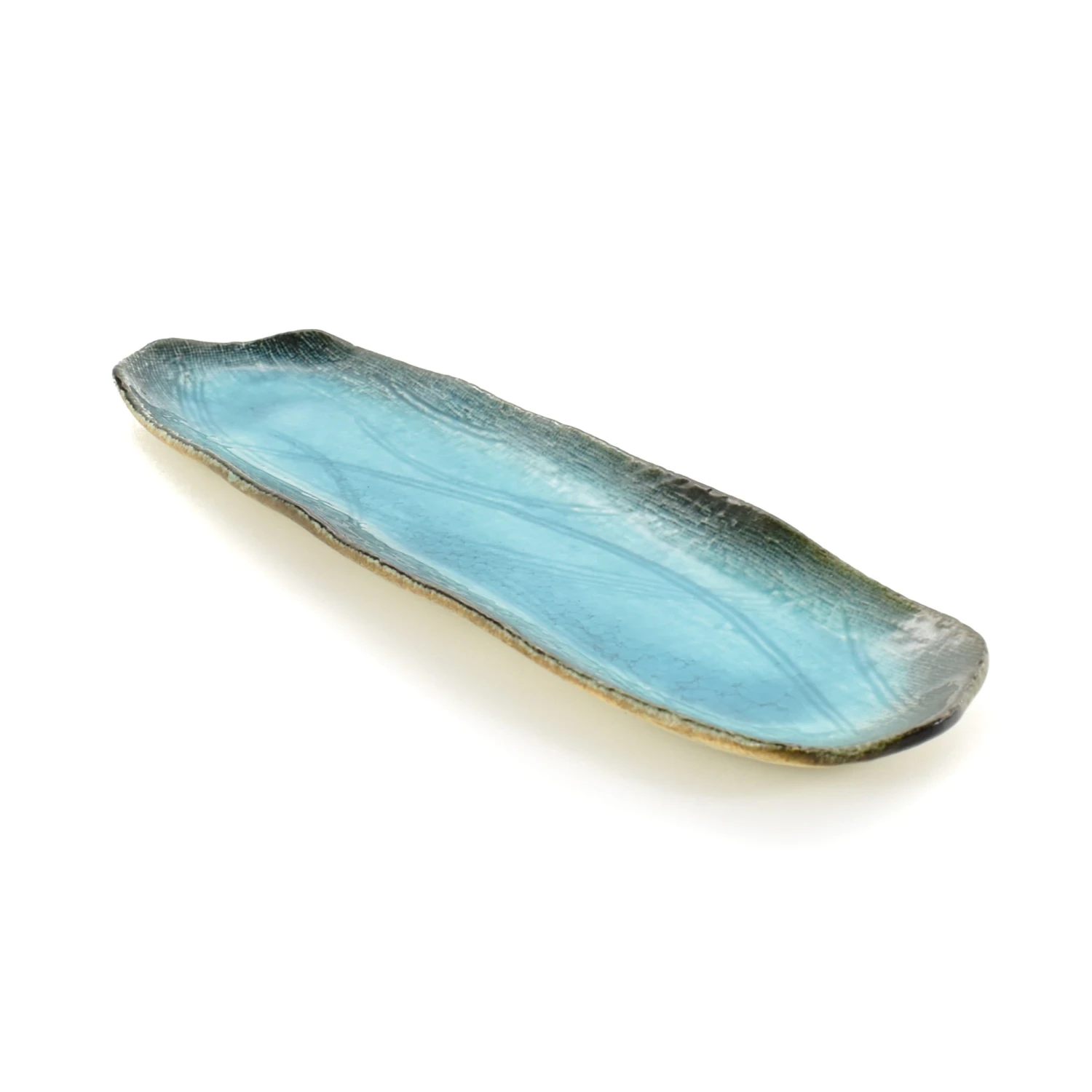 Turquoise Glaze Sushi Platter 3 Turquoise Glaze Sushi Platter