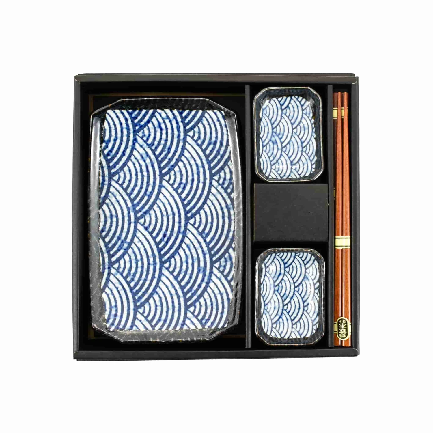 Blue Wave Sushi Serving Set 4 Blue Wave Sushi Serving Set - Image 2