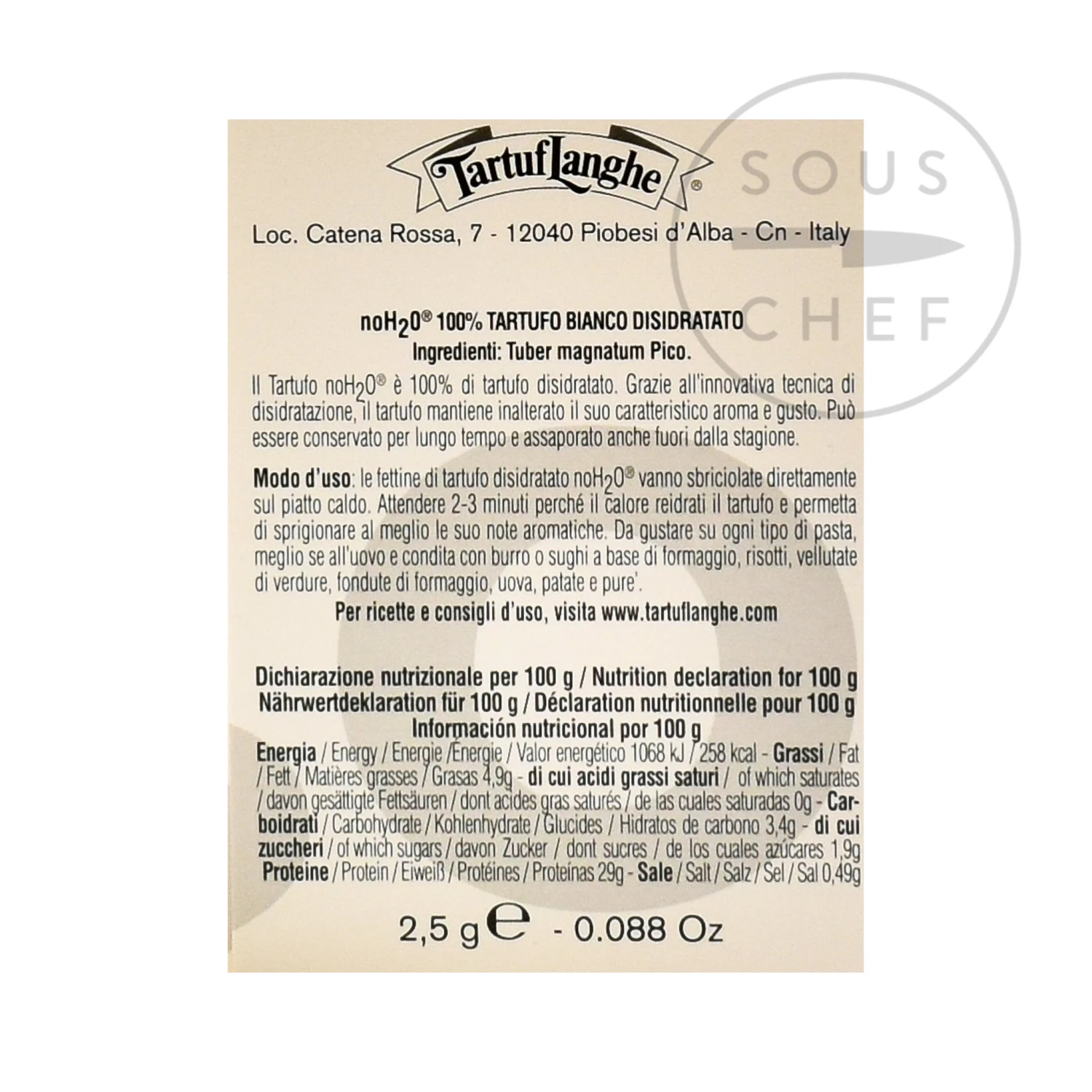 Freeze-Dried Alba White Truffle 2.5g 4 Freeze-Dried Alba White Truffle 2.5g - Image 2