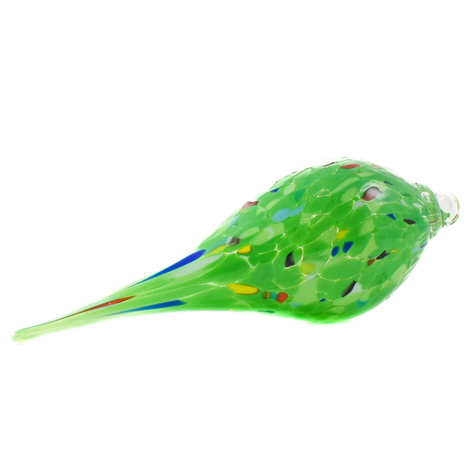 Murano Glass Decorative Teardrop Ornament, Green 4 Murano Glass Decorative Teardrop Ornament, Green - Image 2