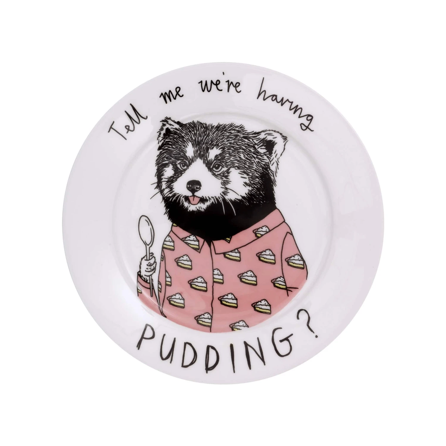 Tell Me We're Having Pudding Side Plate, 20cm 3 Tell Me We're Having Pudding Side Plate, 20cm