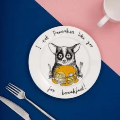 I Eat Pancakes Like You For Breakfast! Side Plate, 20cm -Home Kitchen JB0026 IeatPancakeslikeyouforBreakfast SidePlate20cm lifestyle 2