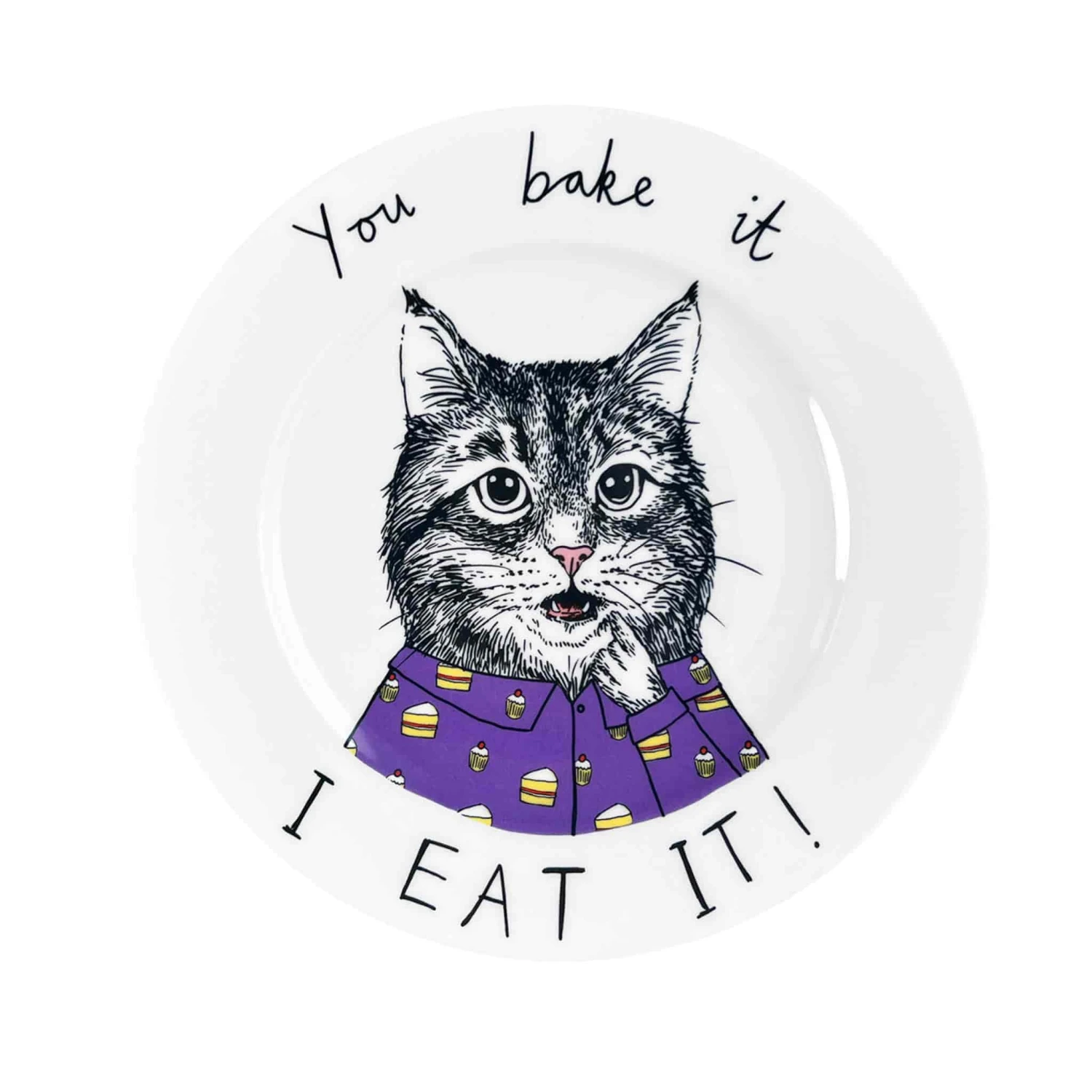 You Bake It I Eat It Side Plate, 20cm 3 You Bake It I Eat It Side Plate, 20cm