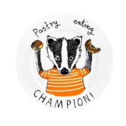 Pastry Eating Champion Side Plate, 20cm