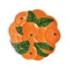 & Klevering Orange Ceramic Plate, 23.5cm -Home Kitchen KG0005OrangeCeramicPlate 23.5cm