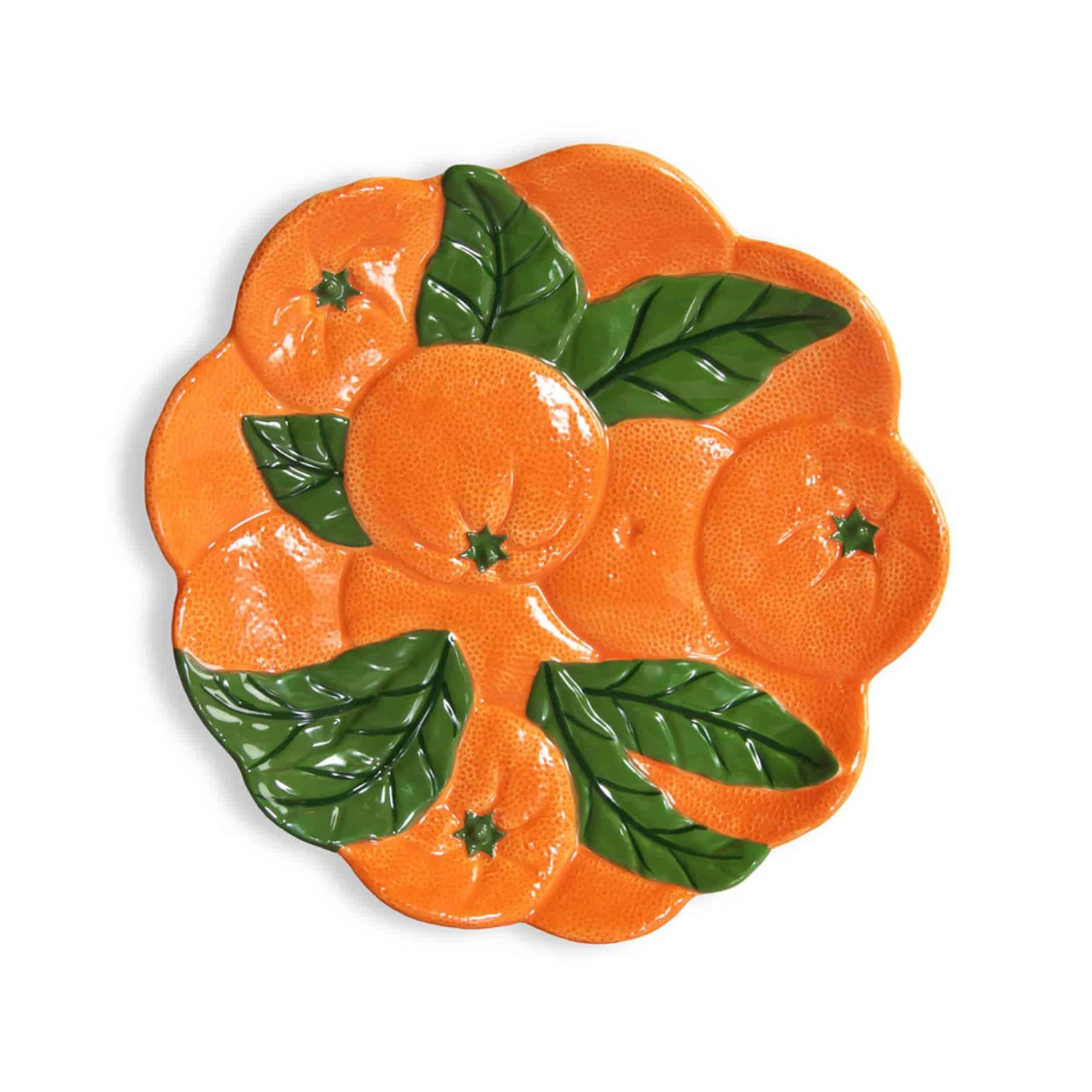 & Klevering Orange Ceramic Plate, 23.5cm 3 & Klevering Orange Ceramic Plate, 23.5cm
