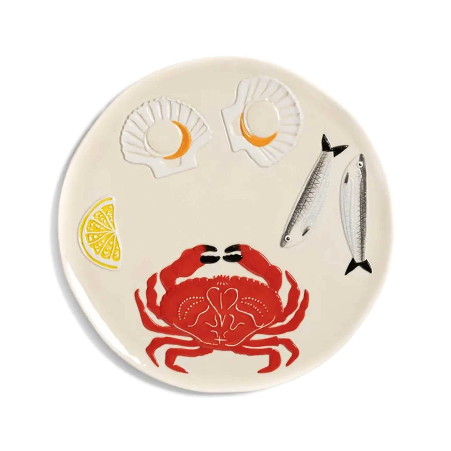 & Klevering Crab Ceramic Platter, 26.5cm 3 & Klevering Crab Ceramic Platter, 26.5cm