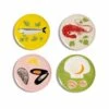 & Klevering Set Of 4 Assorted Seafood Side Plates, 16cm -Home Kitchen KG0013Setof4AssortedSeafoodSidePlates 16cmall