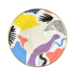 Abstract Enamel Display Dish, 30cm -Home Kitchen KP0026 Abstract Enamel Display Dish top test