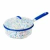 Blue Dot Enamel Saute Pan With Lid, 16cm -Home Kitchen KP0089BlueDotEnamelSautePanwithLid 16cm