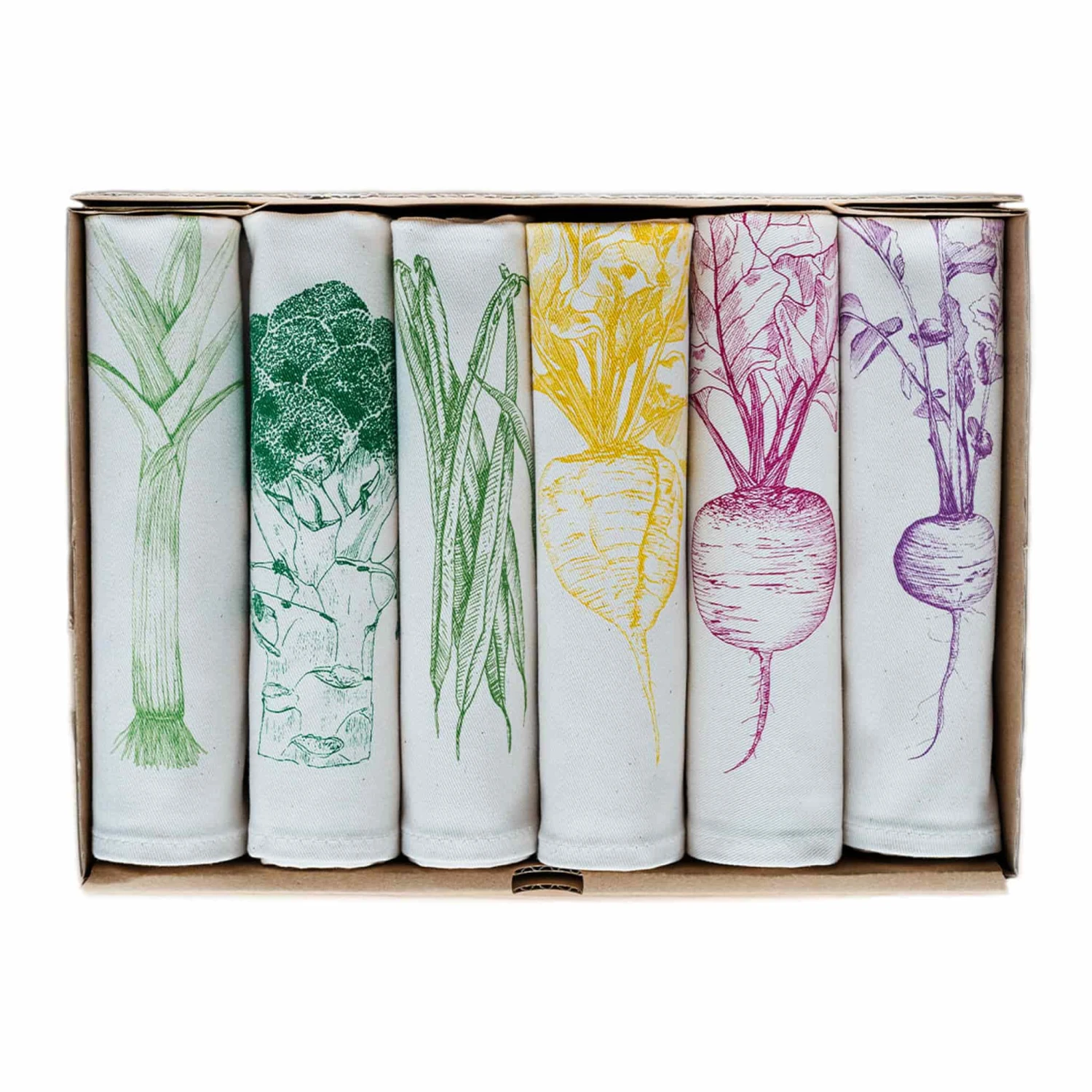 Garden Veg Mixed Design Napkins Box Of 6 3 Garden Veg Mixed Design Napkins Box Of 6