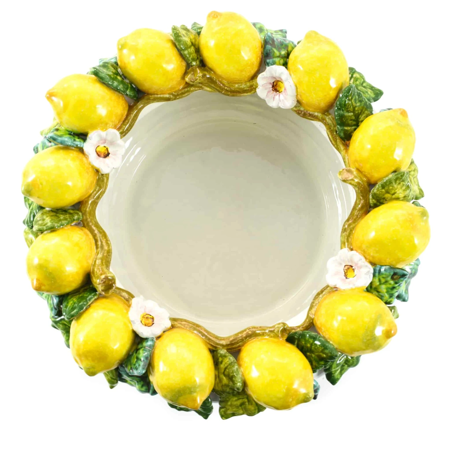 Handmade Tuscan Lemon Bowl 35cm 5 Handmade Tuscan Lemon Bowl 35cm - Image 3