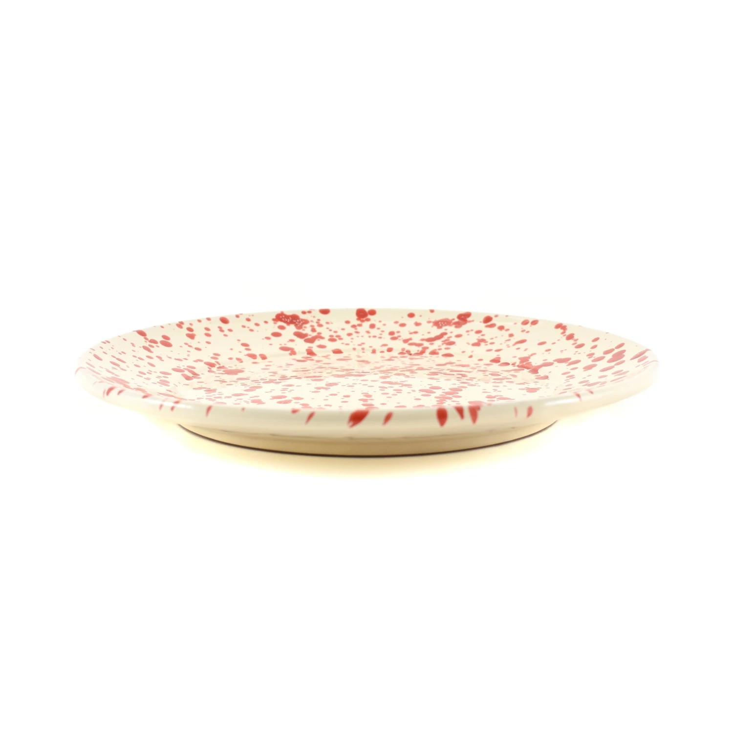 Puglia Red Splatter Dinner Plate 27cm 4 Puglia Red Splatter Dinner Plate 27cm - Image 2