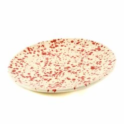 Puglia Red Splatter Dinner Plate 27cm 7 Puglia Red Splatter Dinner Plate 27cm -Home Kitchen NC0039 PugliaRedSplatterDinnerPlate27cm var2
