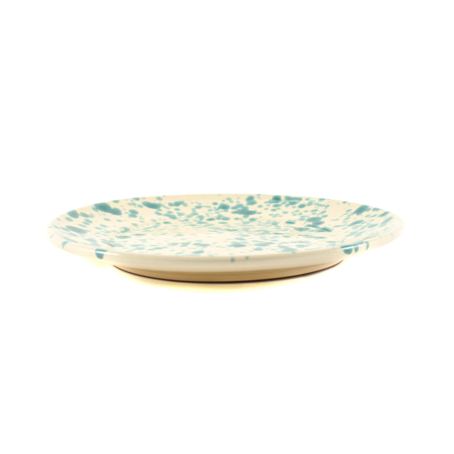 Puglia Aquamarine Splatter Dinner Plate 27cm 4 Puglia Aquamarine Splatter Dinner Plate 27cm - Image 2