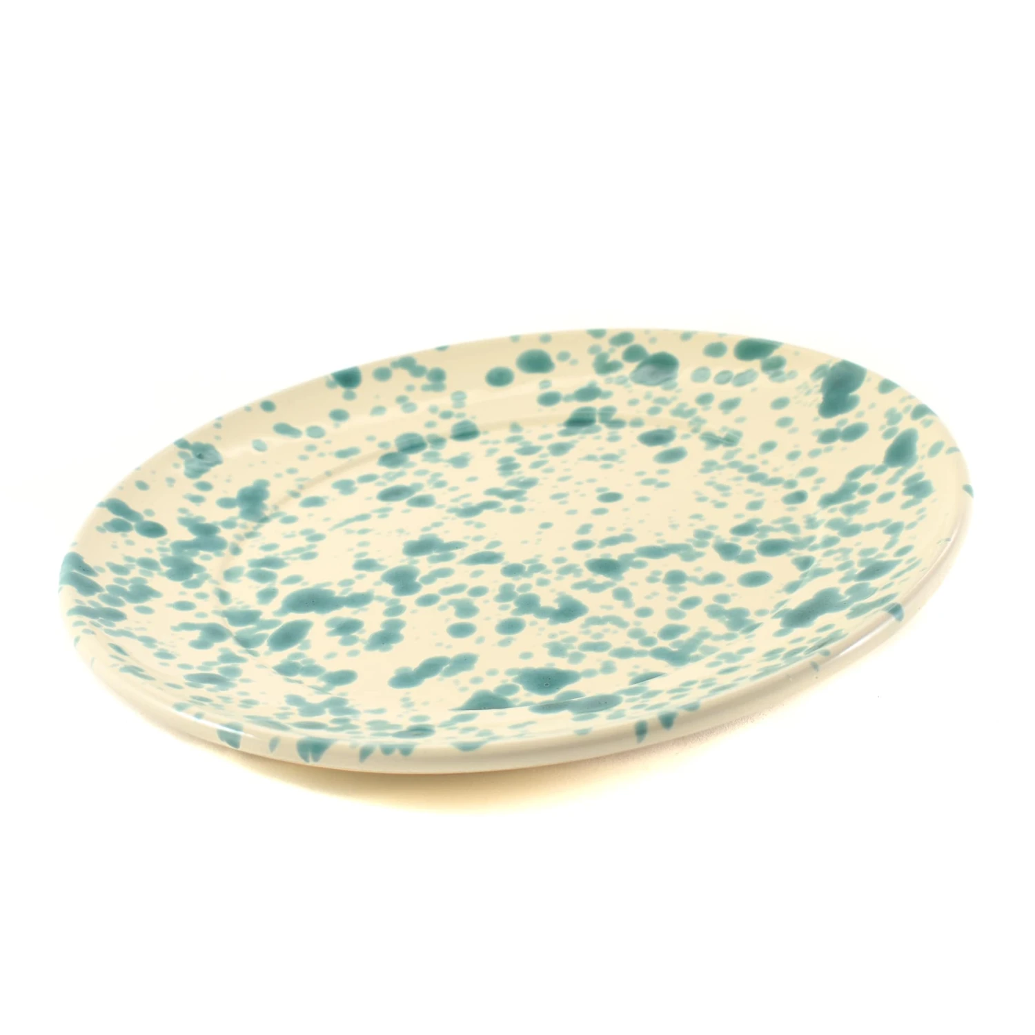 Puglia Aquamarine Splatter Dinner Plate 27cm 5 Puglia Aquamarine Splatter Dinner Plate 27cm - Image 3