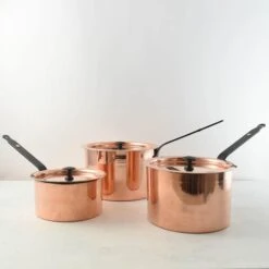 Netherton Foundry Copper Saucepan With Lid