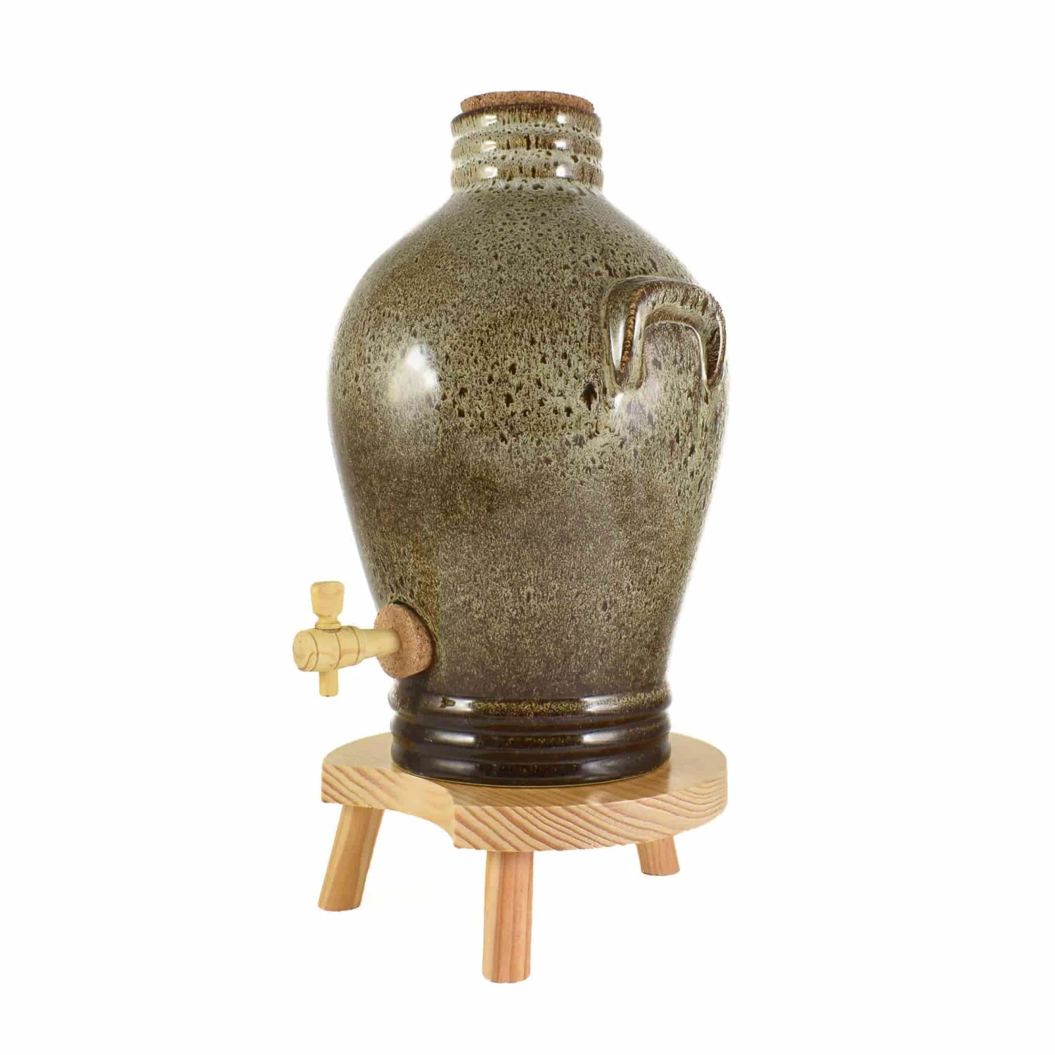 Cream Speckled Vinaigrier 3L 3 Cream Speckled Vinaigrier 3L