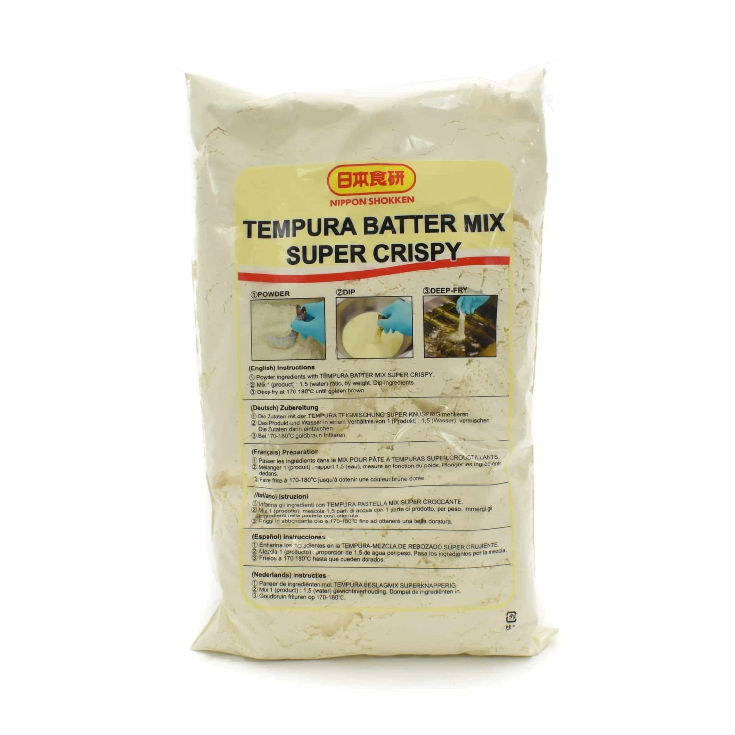Nihon Shokken Tempura Batter Mix Super Crispy 1.5kg 3 Nihon Shokken Tempura Batter Mix Super Crispy 1.5kg
