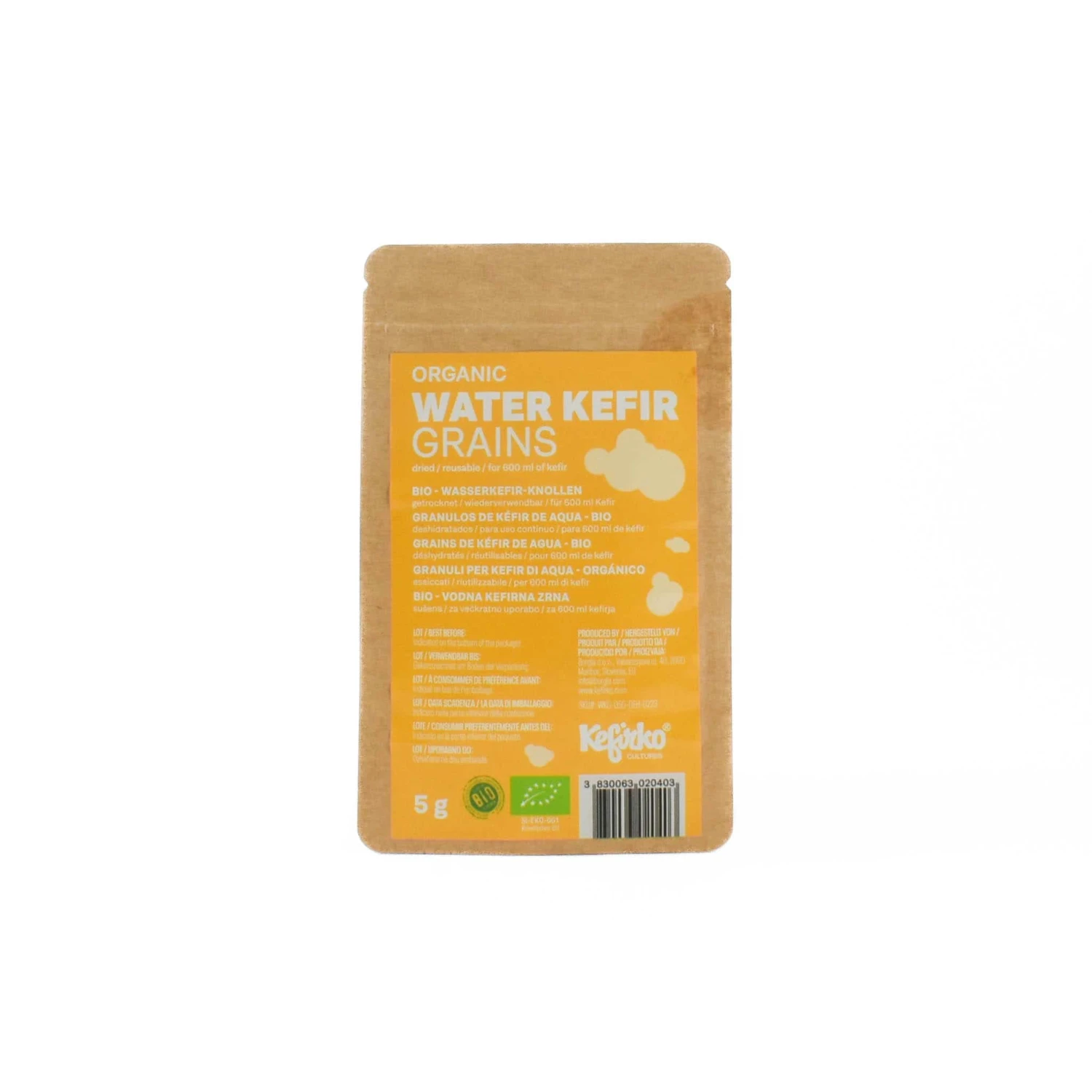 Kefirko Water Kefir Grains, 5g 3 Kefirko Water Kefir Grains, 5g
