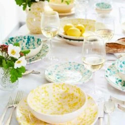 Puglia Aquamarine Splatter Dinner Plate 27cm 10 Puglia Aquamarine Splatter Dinner Plate 27cm -Home Kitchen ProductPageimageryyellowandturquoise 1 sq bc2417f6 2c77 4e26 8e30 9306c2b29ffc