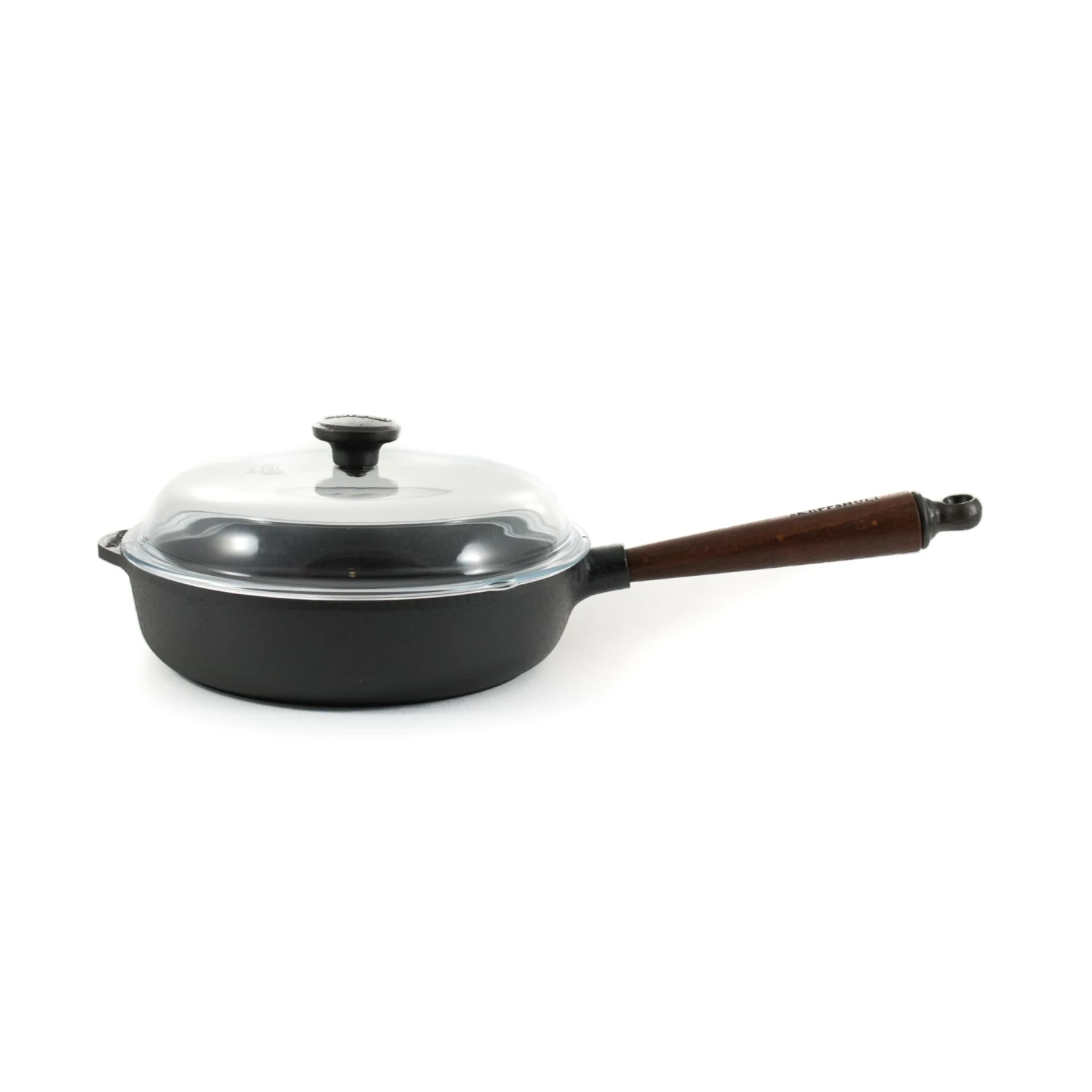 Skeppshult Traditional Cast Iron Deep Saute Pan With Lid 25cm 4 Skeppshult Traditional Cast Iron Deep Saute Pan With Lid 25cm - Image 2
