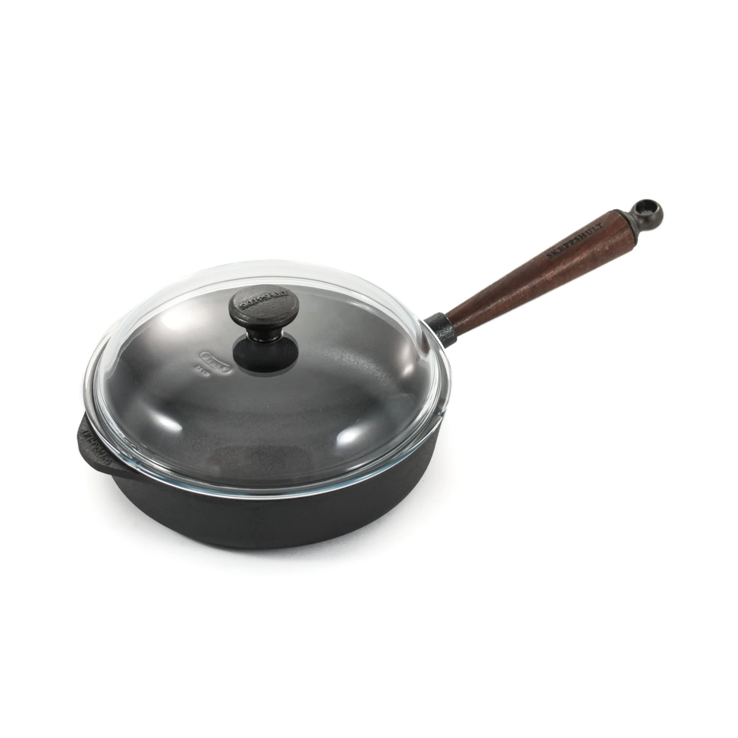 Skeppshult Traditional Cast Iron Deep Saute Pan With Lid 25cm 3 Skeppshult Traditional Cast Iron Deep Saute Pan With Lid 25cm