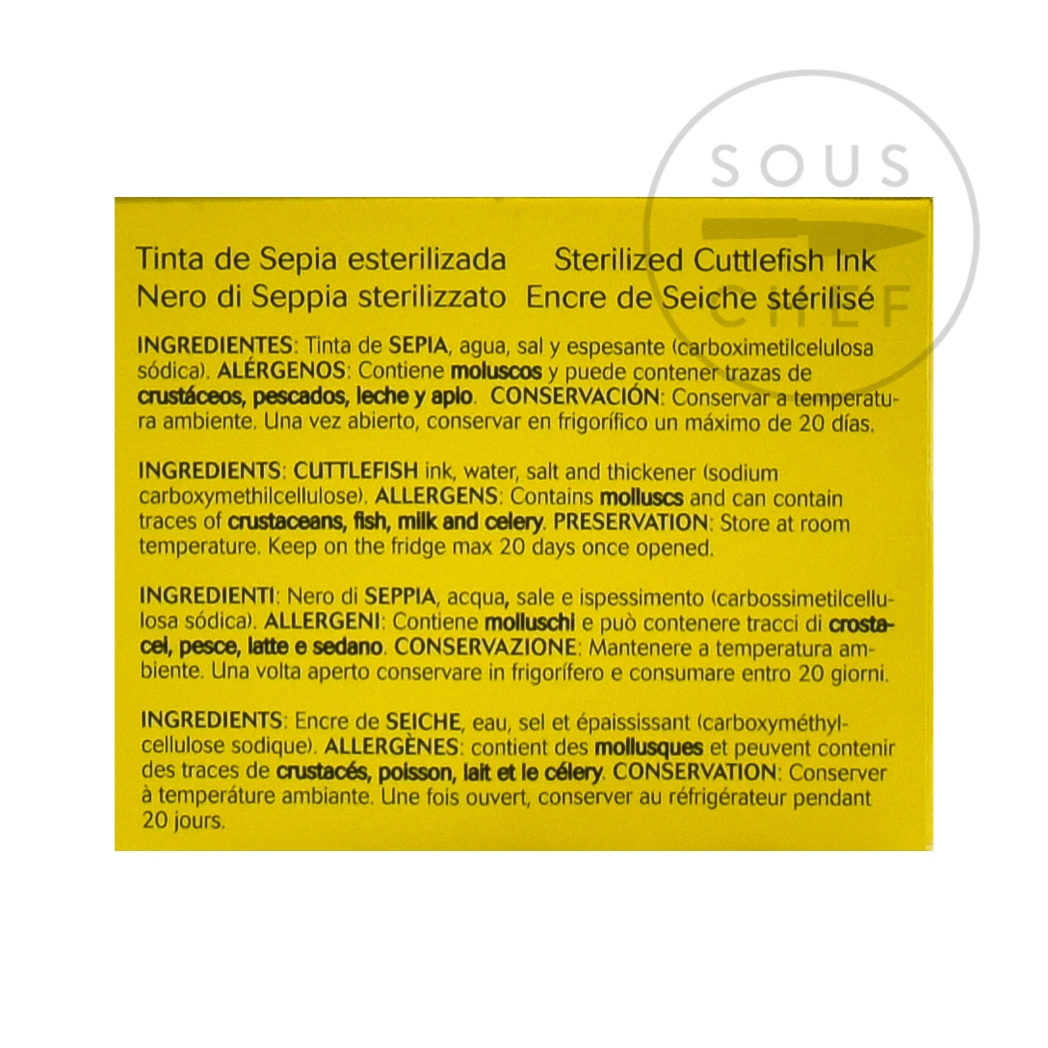 'Squid Ink' Sachets - Cuttlefish Ink 10 'Squid Ink' Sachets - Cuttlefish Ink - Image 8