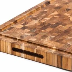 Teakhaus End Grain Butcher Block With Juice Canal, Medium 6 Teakhaus End Grain Butcher Block With Juice Canal, Medium -Home Kitchen TK0007TeakhausEndGrainButcherBlockwithJuiceCanal Medium2