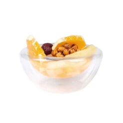 6 X 120ml Small Double Wall Glass Bowl -Home Kitchen b803062 900px
