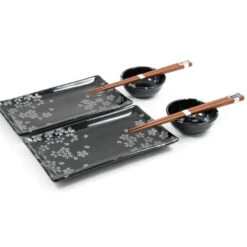 Kuro Hana Sushi Serving Set 11 Kuro Hana Sushi Serving Set -Home Kitchen kuro hana sushi swerving set cropped