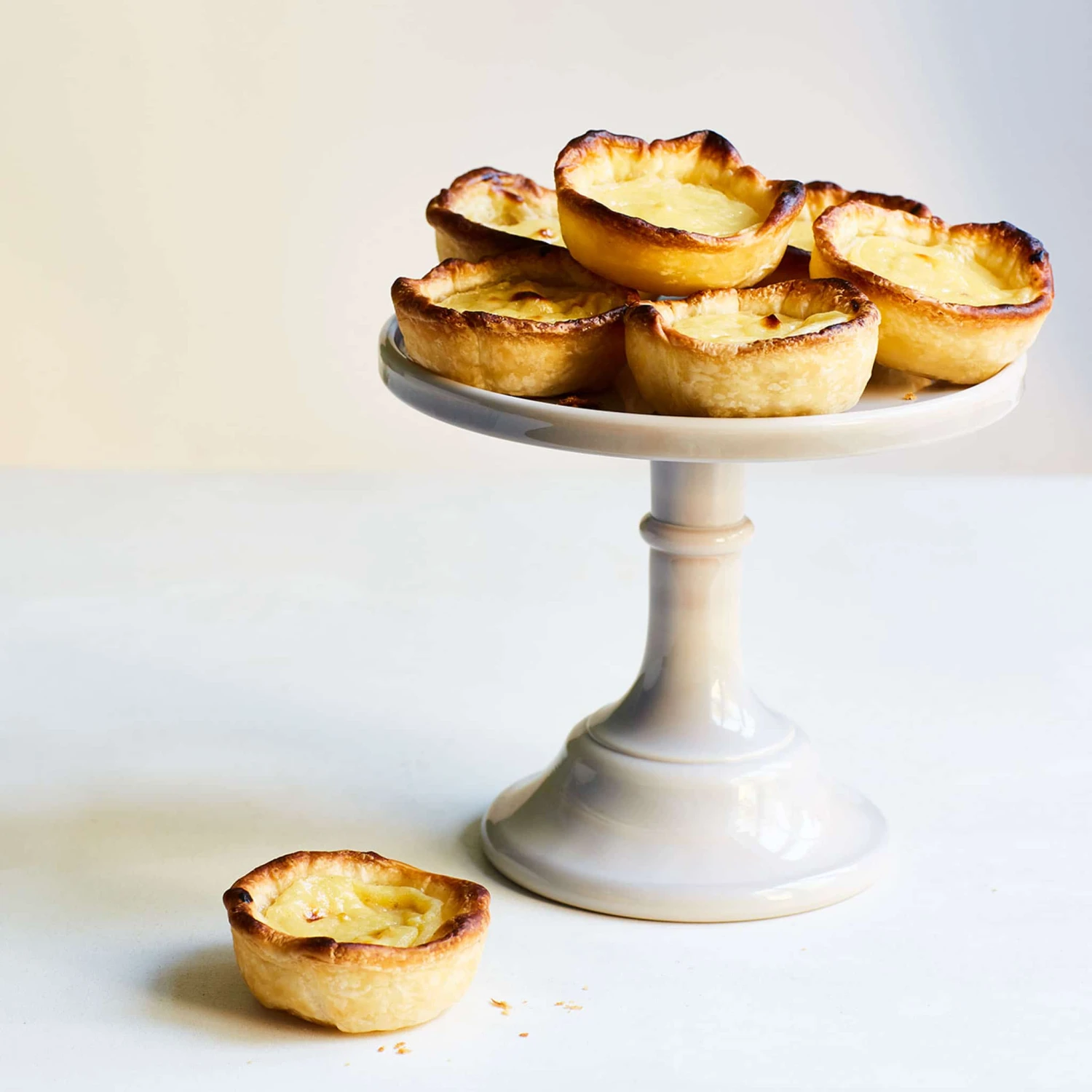 Mosser Glass White Milk Glass Cake Stand 4 Mosser Glass White Milk Glass Cake Stand - Image 2