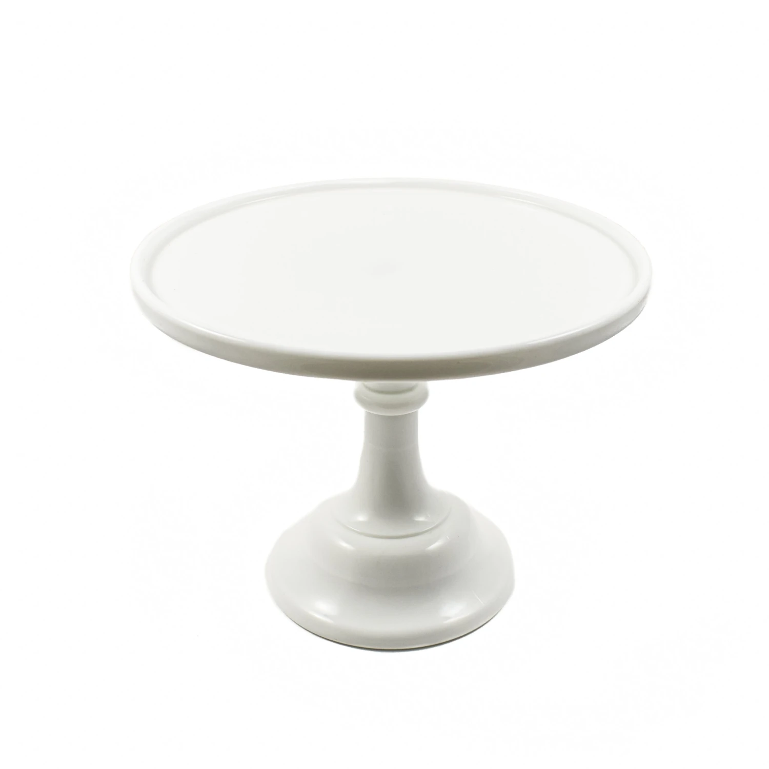 Mosser Glass White Milk Glass Cake Stand 6 Mosser Glass White Milk Glass Cake Stand - Image 4
