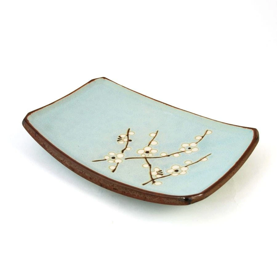 Sakura Blossom Side Plate 19cm X 13cm 3 Sakura Blossom Side Plate 19cm X 13cm