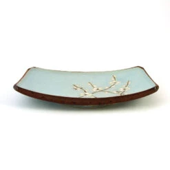Sakura Blossom Side Plate 19cm X 13cm 8 Sakura Blossom Side Plate 19cm X 13cm -Home Kitchen sakura side plate