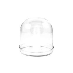 4x Small Domed Glass Cloche - 8cm Dia