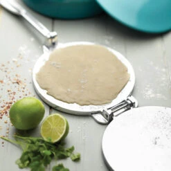 KitchenCraft Mexican Tortilla Press -Home Kitchen world of flavours tortilla press lifestyle